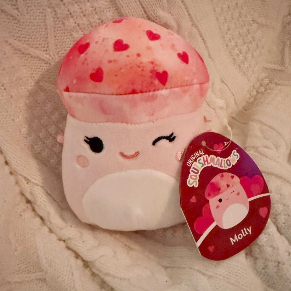 Molly the Mushroom with Heart Spots 5” Stuffed Plush